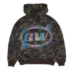 FLAME LOGO FULLZIP HOODIE / CAMO