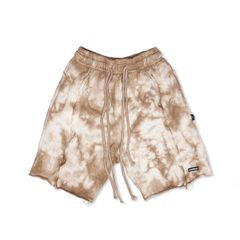 TIE-DYE SHORTS / BROWN