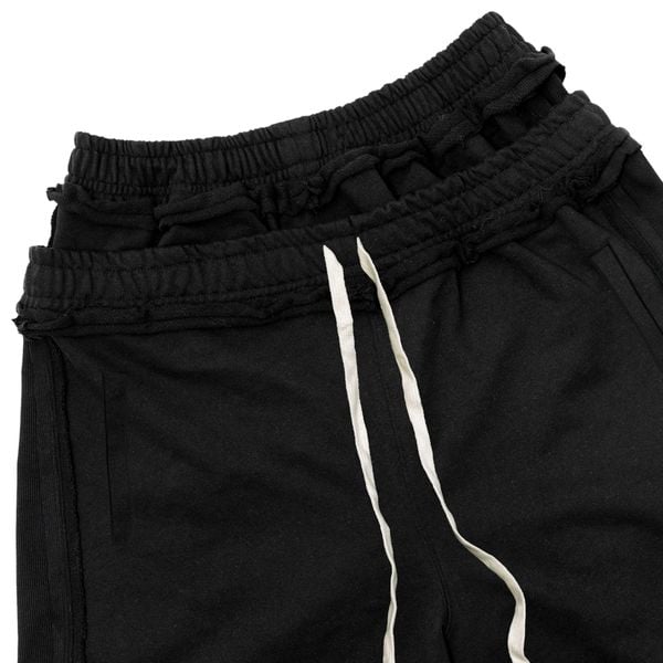  DOUBLE-WAISTED SHORTS / BLACK 