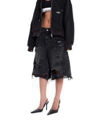 RIPPED SHORTS / BLACK