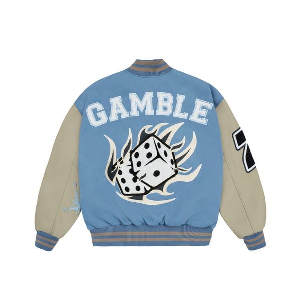  GAMBLE VARSITY JACKET / STEEL 