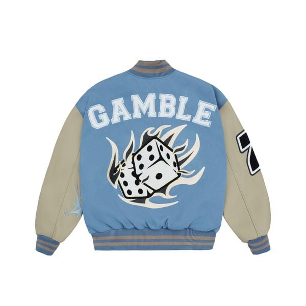  GAMBLE VARSITY JACKET / STEEL 