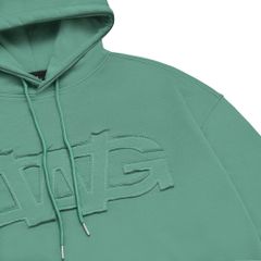 PATCH LOGO HOODIE / TEAL