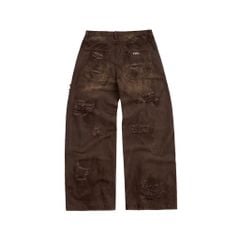 GW TRASH JEANS / BROWN