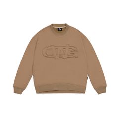 PATCH LOGO SWEATER / CAMEL