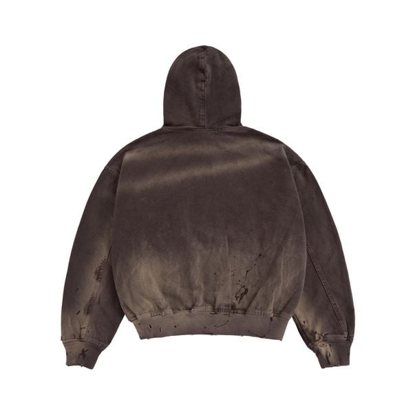  GW TRASH FULLZIP HOODIE / BROWN 