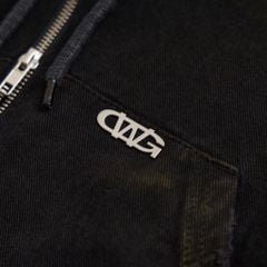 GW TRASH FULLZIP HOODIE / BLACK