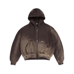 GW TRASH FULLZIP HOODIE / BROWN