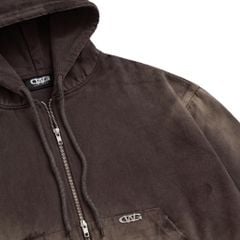 GW TRASH FULLZIP HOODIE / BROWN