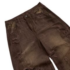 GW TRASH JEANS / BROWN