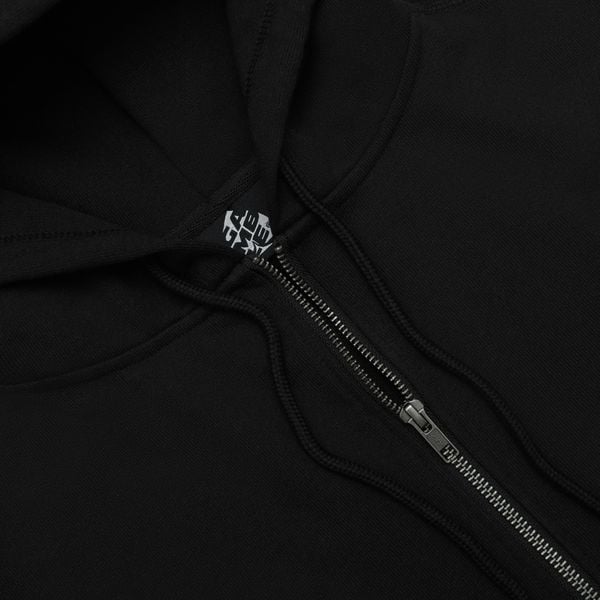  METAL FULLZIP HOODIE / BLACK 