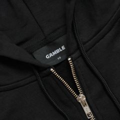 ACE CROPPED FULLZIP HOODIE / BLACK