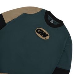 PATCHWORK TEE / AZZURRO