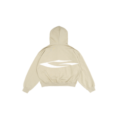 LOGO BOXY FULLZIP HOODIE / CAMEL