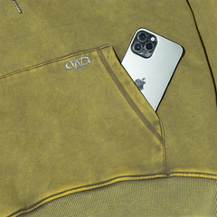 METAL WASHED HOODIE / MAPLE