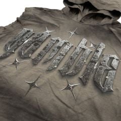 METAL SLEEVELESS HOODIE / ROCK