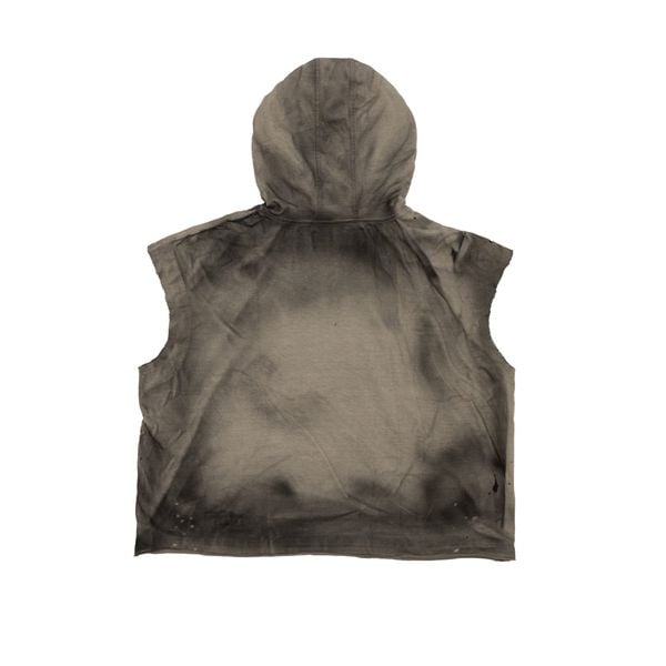  METAL SLEEVELESS HOODIE / ROCK 