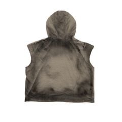 METAL SLEEVELESS HOODIE / ROCK