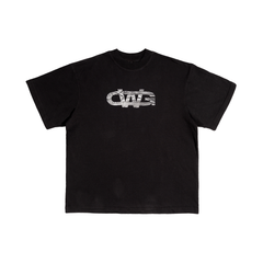 LOGO TAPE TEE / BLACK