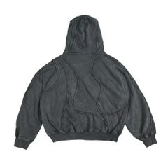 VEINS FULLZIP HOODIE / TITANIUM