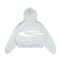LOGO BOXY FULLZIP HOODIE / GREY
