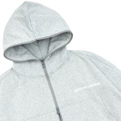 LOGO BOXY FULLZIP HOODIE / GREY