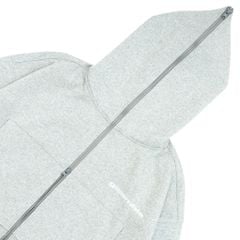 LOGO BOXY FULLZIP HOODIE / GREY