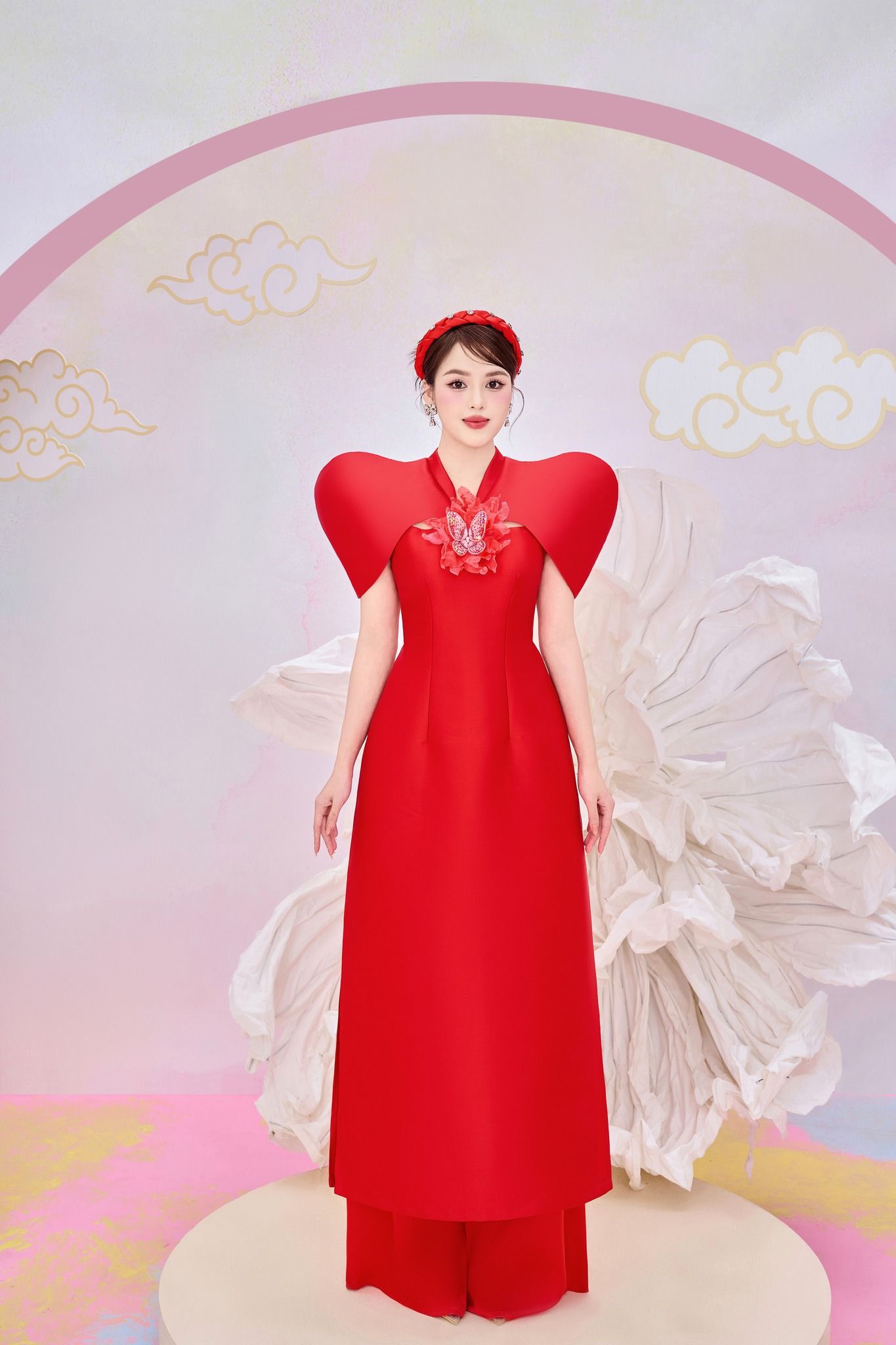 Tet24-4 Áo dài Hồng Điệp