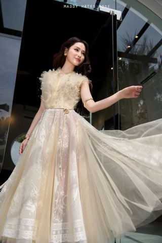 SM25-11 Đầm ren lưới be