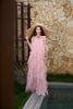 SM25-4 Đầm maxi layer hồng baby