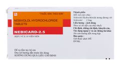 Nebicard-2.5 trị tăng huyết áp (5 vỉ x 10 viên)