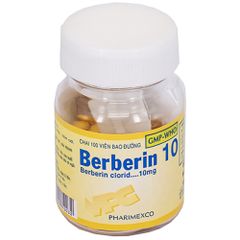 Berberin 10mg - Hộp 100v - pharimexco