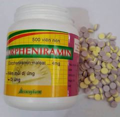 Clorpheniramin Lọ 500 Viên