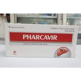 Thuốc Pharcavir 25mg Pharbaco điều trị viêm gan B hộp 3 vỉ x 10 viên