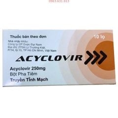 Acyclovir 250Mg ( Hôp*10 Lọ)