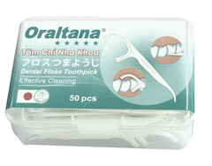 Tăm chỉ nha khoa Oraltana (Gói 50 cái)