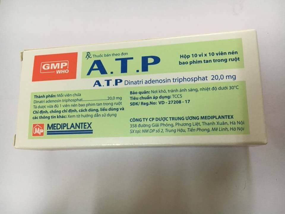 Atp 20Mg (Mediplantex) – Nhà Thuốc Bệnh Viện
