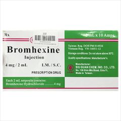 Bromhexine 4mg tiêm h10 ống