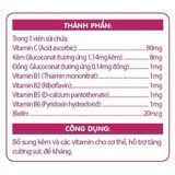 N-Biotech - Sủi Multivitamin Vị Cam, Chanh Leo, Dứa tuýp 20 viên 4g