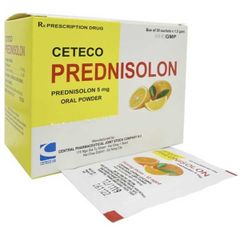 Thuốc kháng viêm Ceteco Prednisolon hộp 30 gói x 1.5g