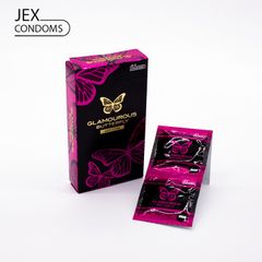 Bao Cao Su Jex Glamourous Buttefly Hot Type Hộp 8 Chiếc
