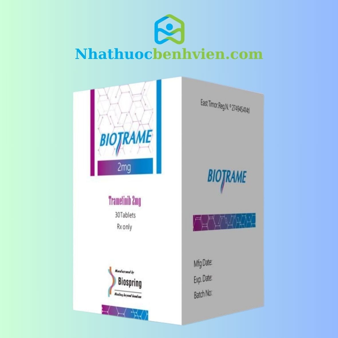 BIOTRAME ( Trametinib 2mg ) hộp 30 viên - Điều trị ung thư thumbnail 1