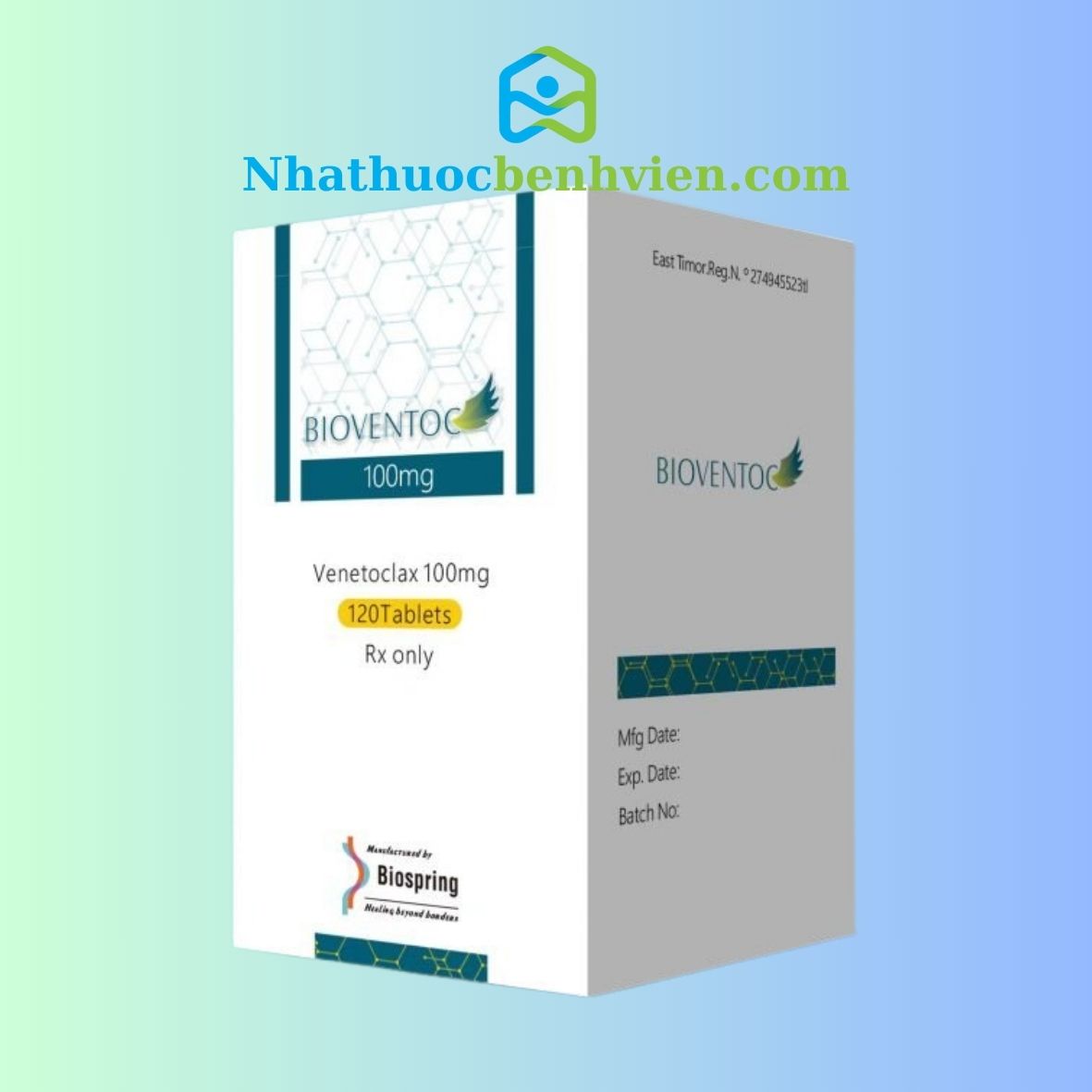 BIOVENTOC ( Venetoclax 100mg ) hộp 120 viên - Điều trị ung thư thumbnail 1