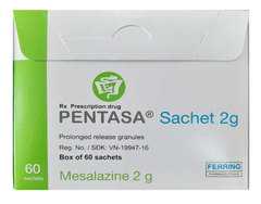 Pentasa Sachet 2g Mesalazine 2g hộp 60 gói