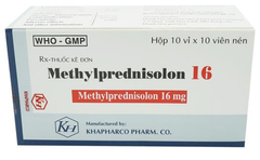Methylprednisolon 16mg (10 vỉ x 10 viên)