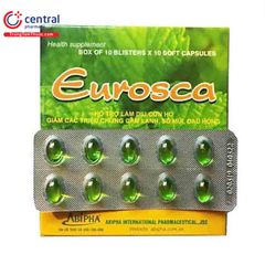 Eurosca (Eucalyptol, Menthol, Dầu Húng Chanh, Gừng)