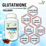 Viên uống trắng da Glutathione Collagen GH dưỡng da chuyên sâu