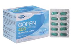 Gofen 400 Clearcap giảm đau, hạ sốt, kháng viêm (5 vỉ x 10 viên)
