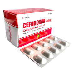 Cefuroxim 500mg - Hộp 100v - vidipha