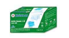 Khẩu trang y tế 4 lớp - xanh - Khánh An